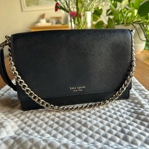 Kate Spade black leather purse
